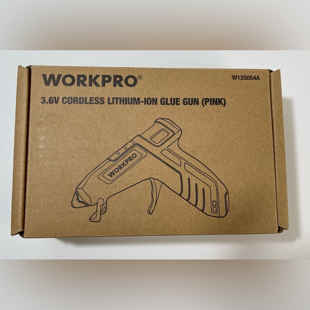 WORKPRO 3.6V Cordless Lithium-Ion Glue Gun - Pink
